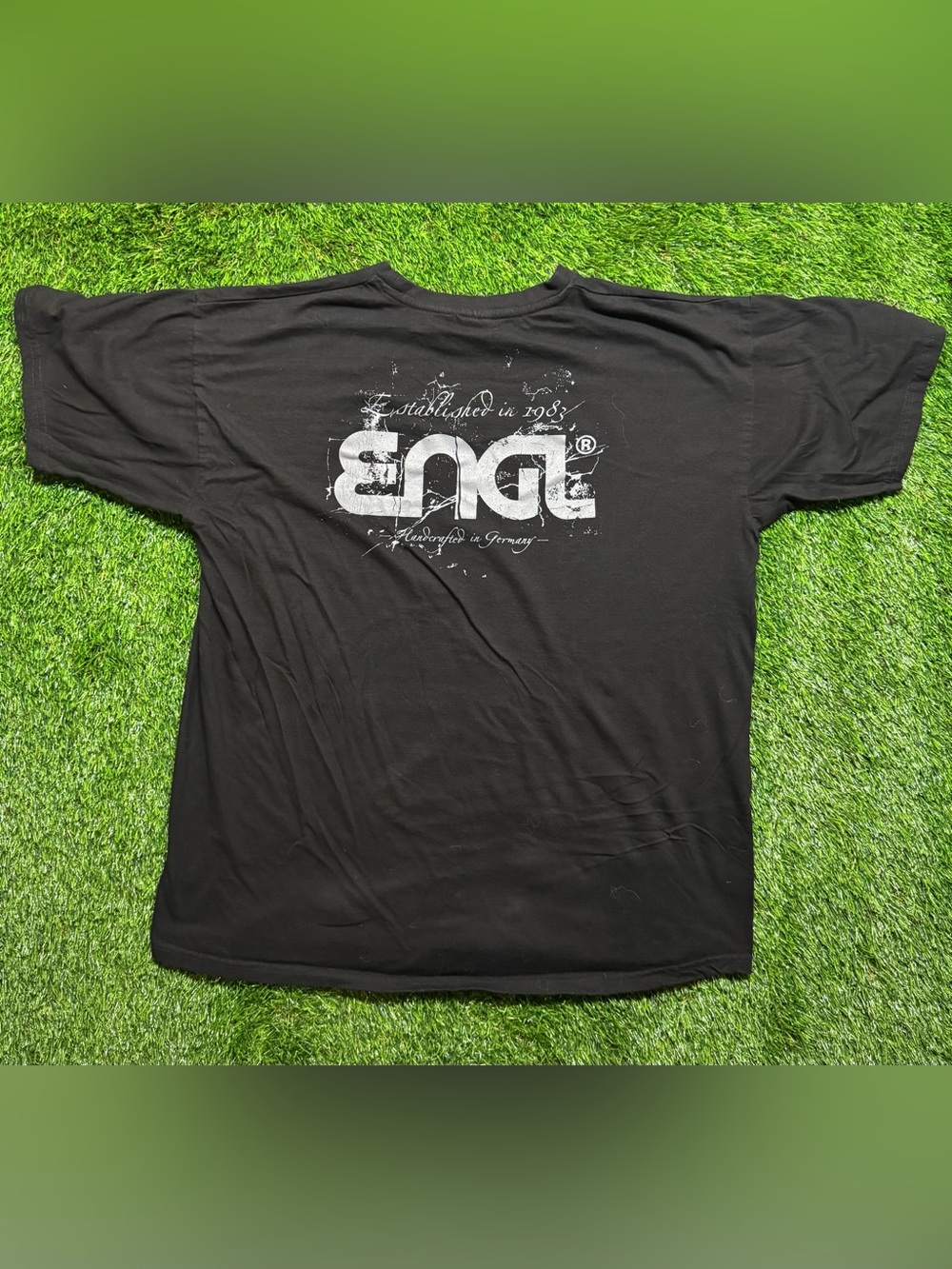 ENGL Amplifiers Guitar Amp Logo T‎ Shirt XL Black Germany Rock Metal Promo Tee